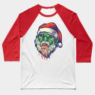 Zombie Santa - Happy Christmas and a happy new year! - Available in stickers, clothing, etc Baseball T-Shirt